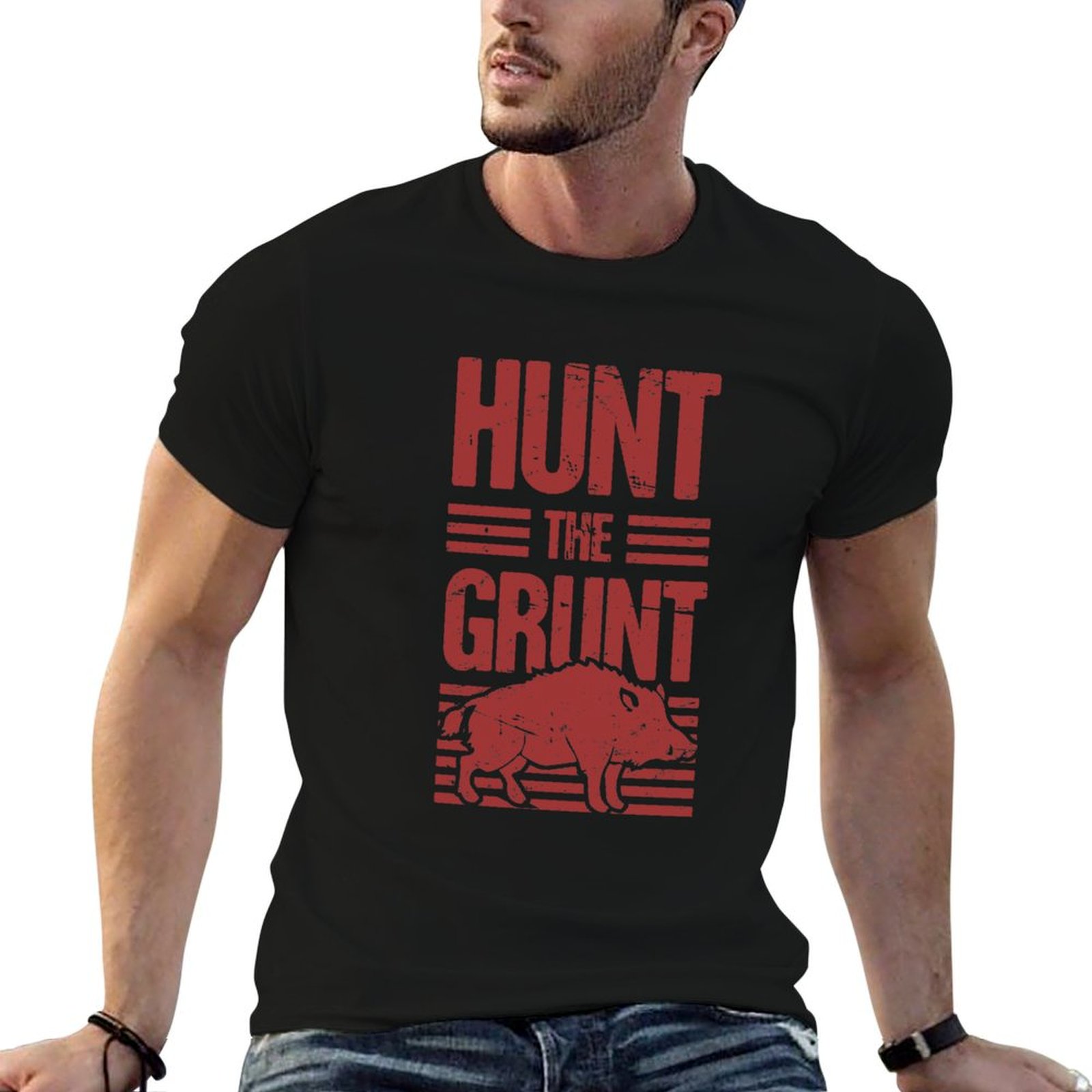 Wildman Hunting & Outdoor Price List - تي شيرت بطبعة صيد الخنازير البرية