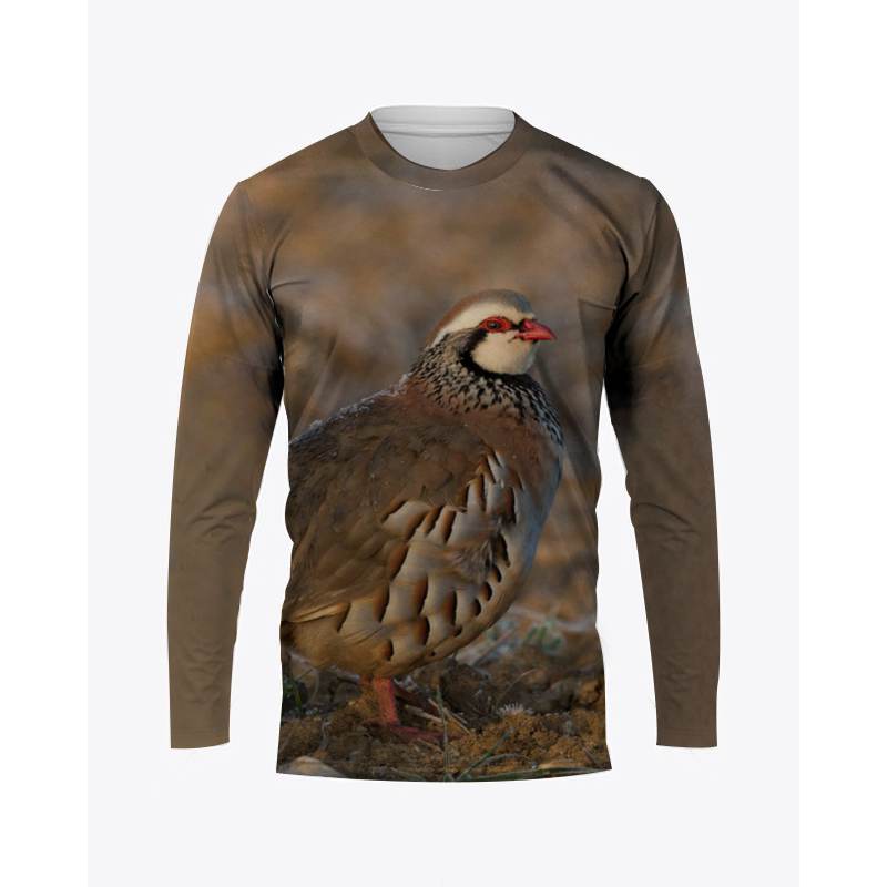 Hunting Quail - تيشيرتات مموهة بأكمام طويلة للرجال والنساء