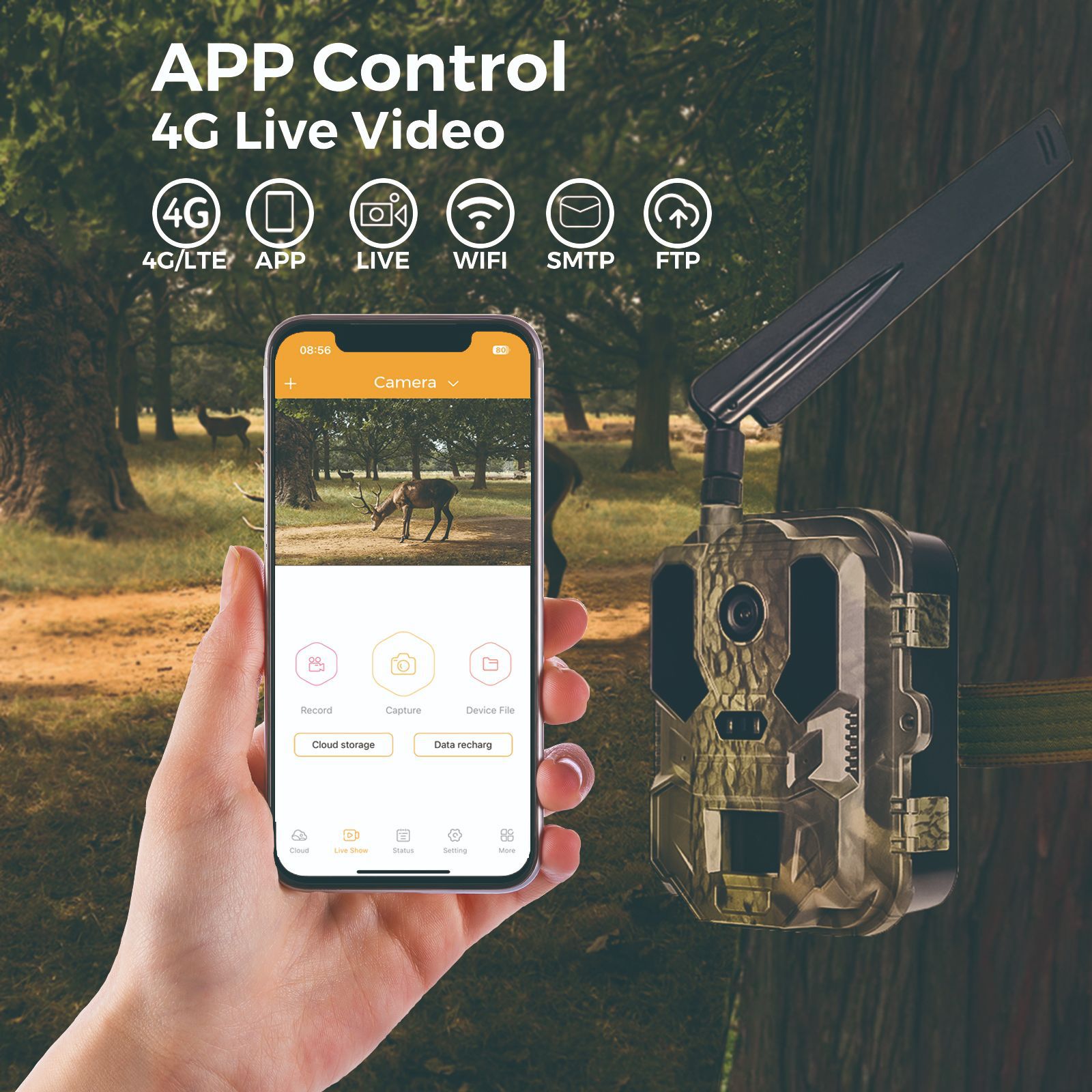 Hunting Outdoor Camera - 4G في الهواء الطلق الحياة البرية