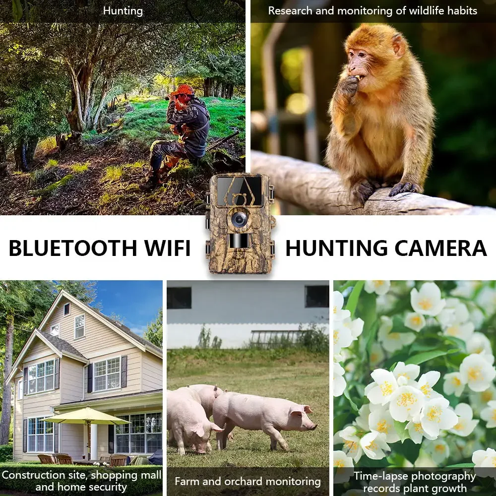 كاميرا تتبع مقاومة للماء PR801 - مراجعة Outdoor Hunting Camera Wifi وسعره