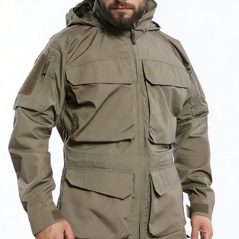 سترة تكتيكية للرجال فضفاضة وعم - مراجعة Hunting Outdoor Jacket وسعره