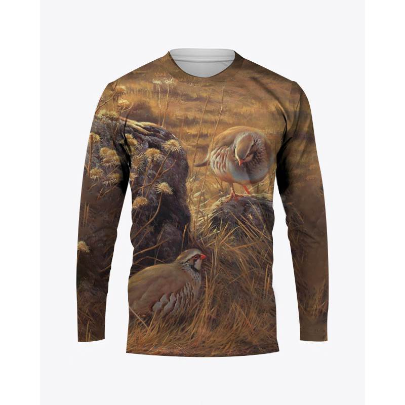 بلوفر رجالي بأكمام طويلة واسع  - مراجعة Hunting Quail وسعره