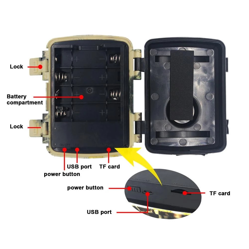 درب صغير كاميرا الصيد PIR الاس - مراجعة Hunting Outdoor Camera وسعره
