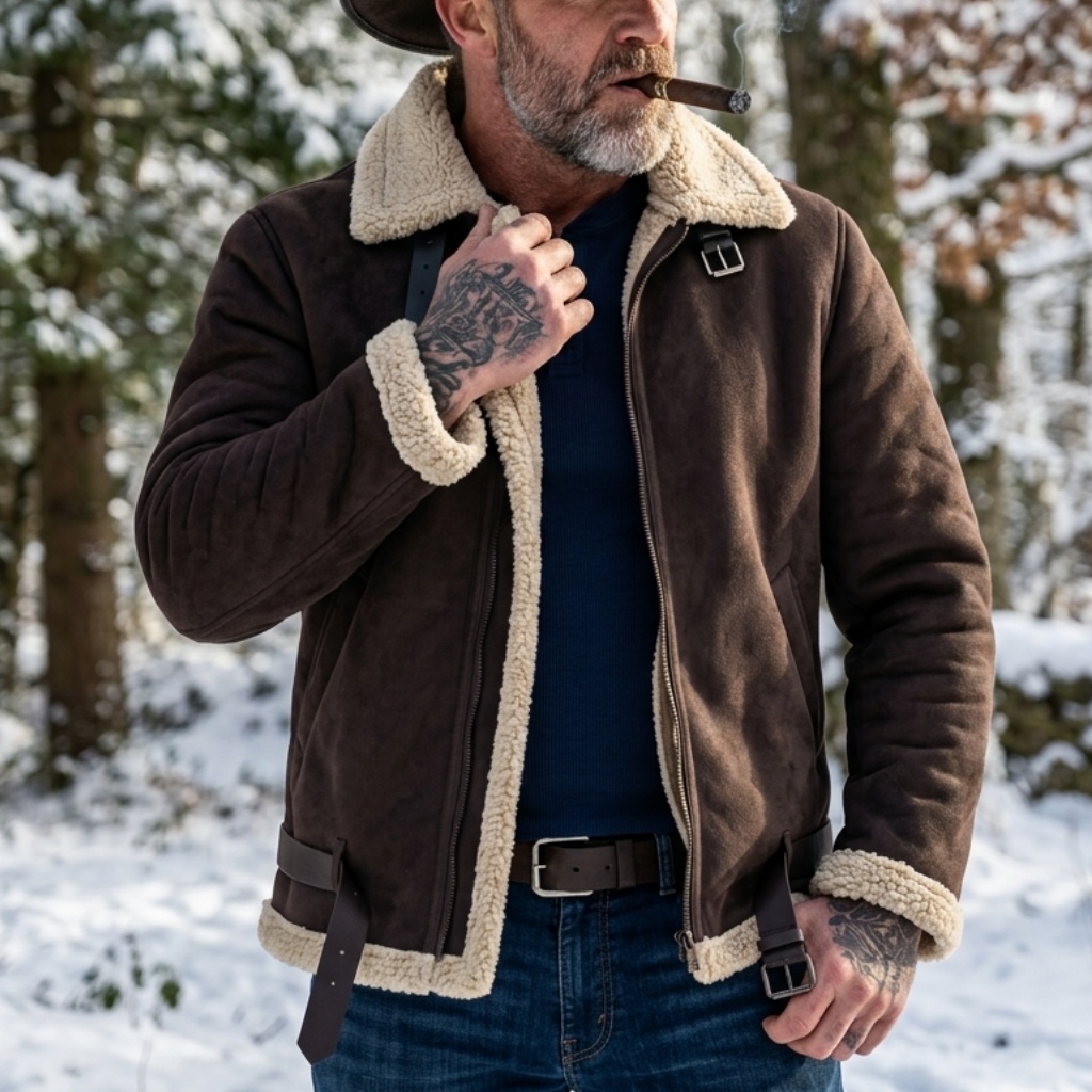 جاكيت شتوي رجالي من الجلد المد - مراجعة Hunting Outdoor Jacket وسعره
