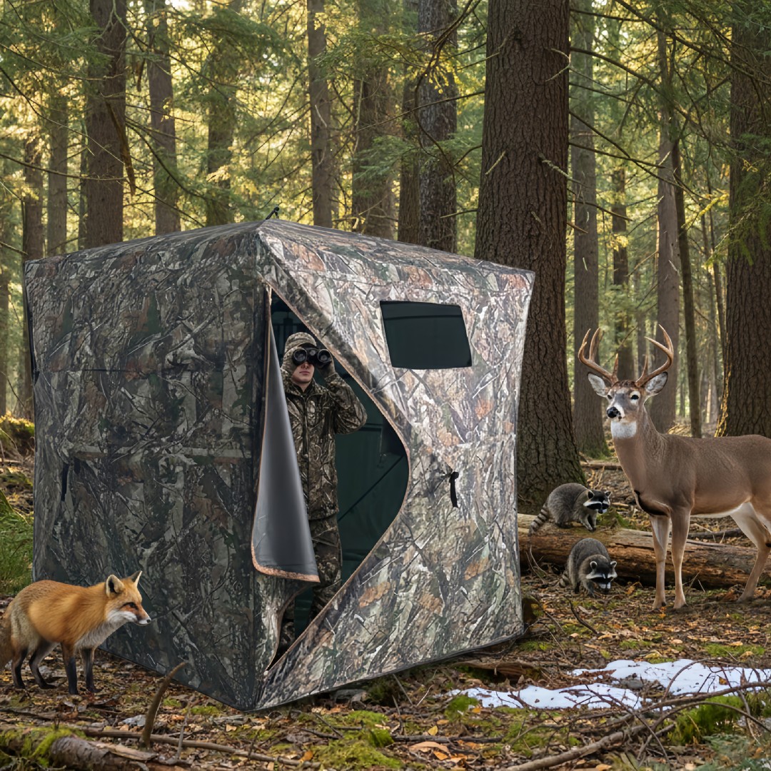 خيمة صيد مموهة سهلة التركيب، م - مراجعة Hunting & Outdoor Supplies Vanderbijlpark Photos وسعره