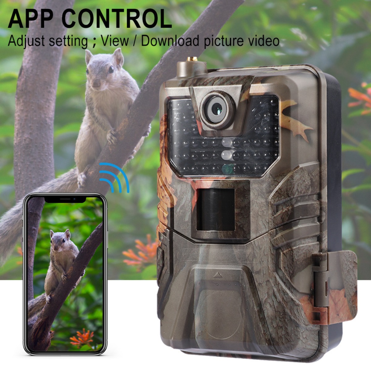 كاميرا صيد خارجية بدقة 4K مع و - مراجعة Outdoor Hunting Camera Wifi وسعره